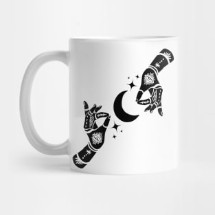 Witchy Moon Hands Design Mug